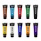 Zieler® Premium Acrylic Paint Selection Set (10 Tubes – 38ml - Essential Colors)